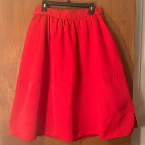 Red skirt